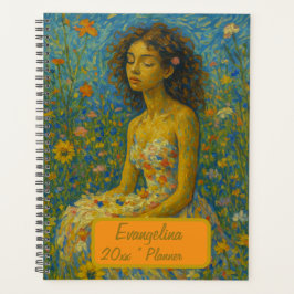 Aangepaste naam bloemenplanner planner