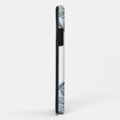 Aangepaste Naam Bloemharmonie Grijs Monotone Manda Case-Mate iPhone Case (Achterkant/rechts)