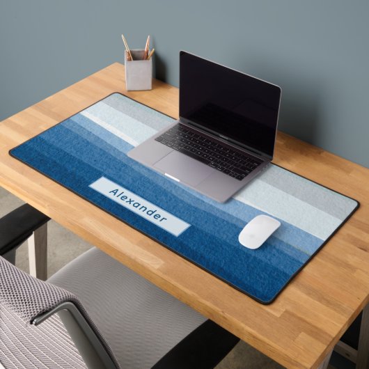 Aangepaste naam Blue Waves Kantoor Decor Deskmat Bureaumat (Kantoor 2)
