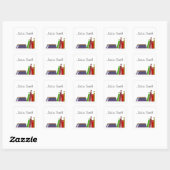 Aangepaste naam Boek ID Sticker (Vel)