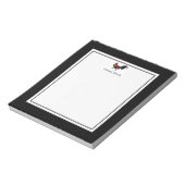 Aangepaste naam Boerderij Haan Kip Notitieblok (Gedraaid)