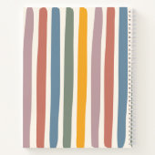 Aangepaste naam Boho Rainbow Terug naar school Notitieboek (Achterkant)