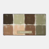 Aangepaste naam Boho Sage Green Terracotta Deskmat Bureaumat (Voorkant)