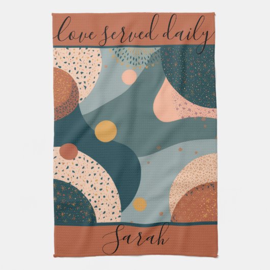 Aangepaste naam Boho Theedoek (Verticaal)