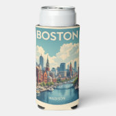 Aangepaste naam Boston Massachusetts (Seltzer Achterkant)