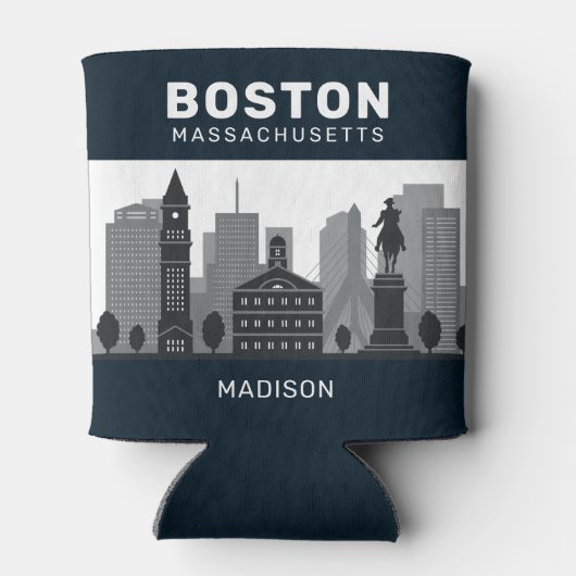 Aangepaste naam Boston Massachusetts Blikjeskoeler (Achterkant)