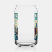 Aangepaste naam Boston Massachusetts Blikvorm Glas (Links)
