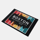 Aangepaste naam Boston Massachusetts Deurmat (Schuin)