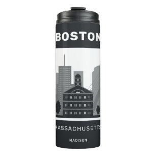 Aangepaste naam Boston Massachusetts Thermosbeker