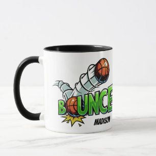 Aangepaste naam BOUNCE Basketbal mokken