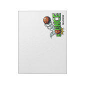 Aangepaste naam "Bounce" Basketball-notebooks Notitieblok (Gedraaid)
