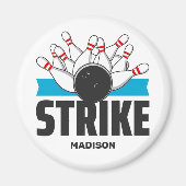 Aangepaste naam Bowling Strike Magneet (Voorkant)