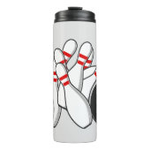Aangepaste naam Bowling Strike Thermosbeker (Voorkant)