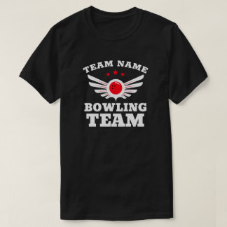 Aangepaste naam Bowling Team T-Shirt
