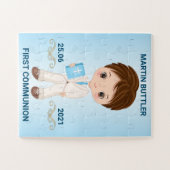Aangepaste naam Boy First Heilige Commune Puzzle Legpuzzel (Horizontaal)