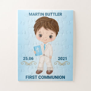 Aangepaste naam Boy First Heilige Commune Puzzle Legpuzzel