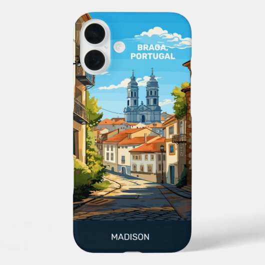 Aangepaste naam Braga Portugal Case-Mate iPhone Case (Achterkant)