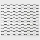 Aangepaste naam, brandweerman Hero Cadeaupapier (Vlak)