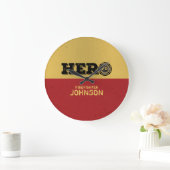 Aangepaste naam, brandweerman Hero Grote Klok (Huis)