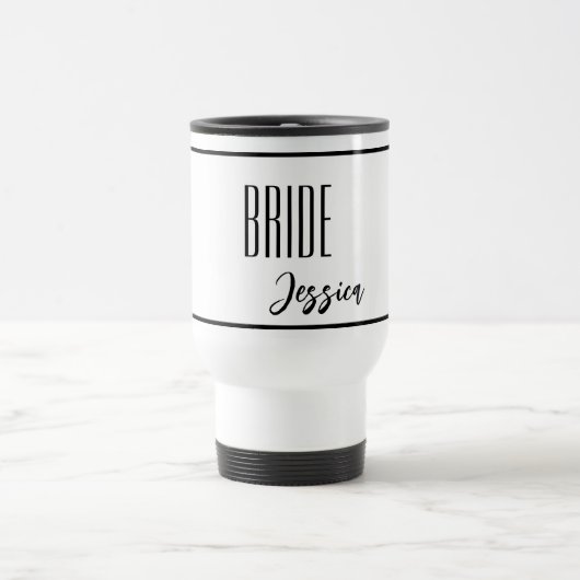 Aangepaste naam Bride Travel Mug Reisbeker (Center)
