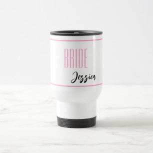 Aangepaste naam Bride Travel Mug Reisbeker