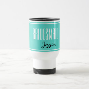 Aangepaste naam Bridesmaid Travel Mug Reisbeker