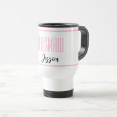 Aangepaste naam Bridesmaid Travel Mug Reisbeker (Voorkant rechts)