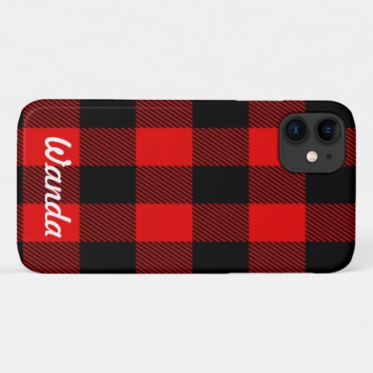 Aangepaste naam buffer geplaatst Case-Mate iPhone case (Achterkant (horizontaal))