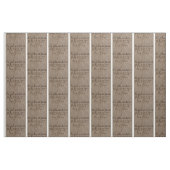 Aangepaste naam Burlap Rustic Print Stof (Fat Quarter)