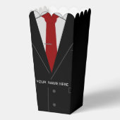 Aangepaste naam Business Suit Stropdas Funny Popco Bedankdoosjes (Achterkant)
