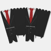 Aangepaste naam Business Suit Stropdas Funny Popco Bedankdoosjes (Ongevouwen)