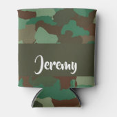 Aangepaste naam camouflage patroon blikjeskoeler (Voorkant)