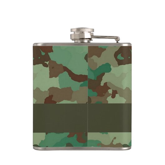 Aangepaste naam camouflage patroon heupfles (Achterkant)