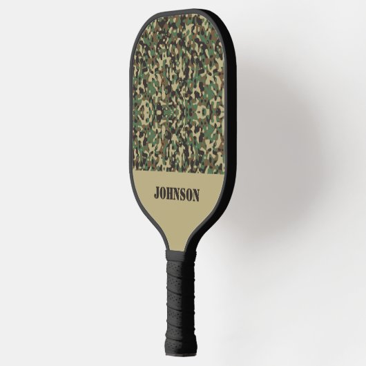 Aangepaste naam camouflage patroon pickleball paddle (Links)