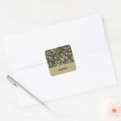 Aangepaste naam camouflage patroon vierkante sticker (Envelop)