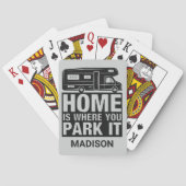 Aangepaste naam Camper Van speelkaarten (Achterkant)