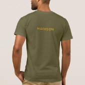 Aangepaste naam Camping T-shirt (Achterkant)