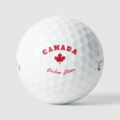 Aangepaste naam, Canadees - Canada Maple Leaf Golfballen (Voorkant)