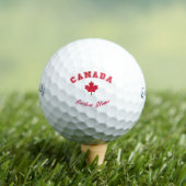 Aangepaste naam, Canadees - Canada Maple Leaf Golfballen (Insitu Shirt)