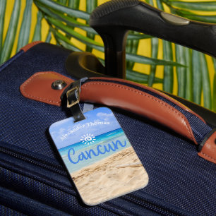 Aangepaste naam Cancun Bagagelabel
