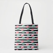 Aangepaste naam Canvas tas-Macarons Tote Bag (Voorkant)