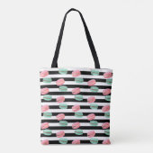 Aangepaste naam Canvas tas-Macarons Tote Bag (Achterkant)