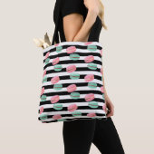 Aangepaste naam Canvas tas-Macarons Tote Bag (Dichtbij)