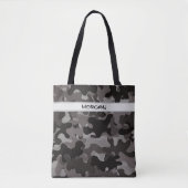 Aangepaste Naam Canvas tas met Camouflage Patroon (Voorkant)