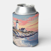 Aangepaste naam Cape Cod Massachusetts Blikjeskoeler (Blikje Voorkant)