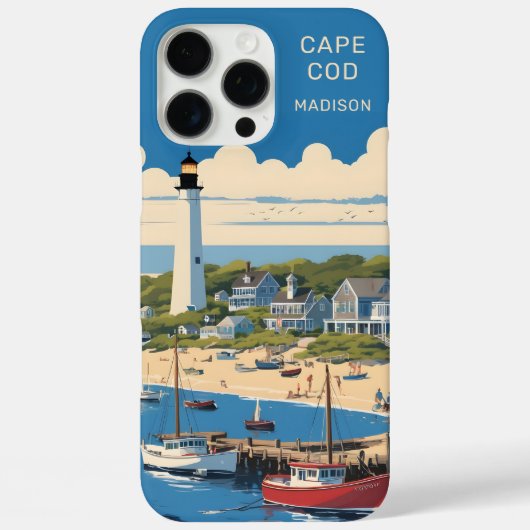 Aangepaste naam Cape Cod Massachusetts Case-Mate iPhone Case (Achterkant)