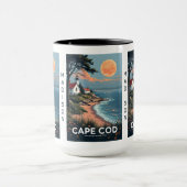 Aangepaste naam Cape Cod Massachusetts Mok (Midden)