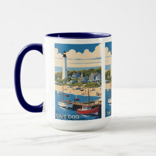 Aangepaste naam Cape Cod Massachusetts Mok