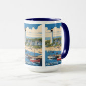 Aangepaste naam Cape Cod Massachusetts Mok (Voorkant rechts)