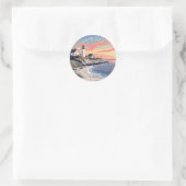Aangepaste naam Cape Cod Massachusetts Ronde Sticker (Tas)